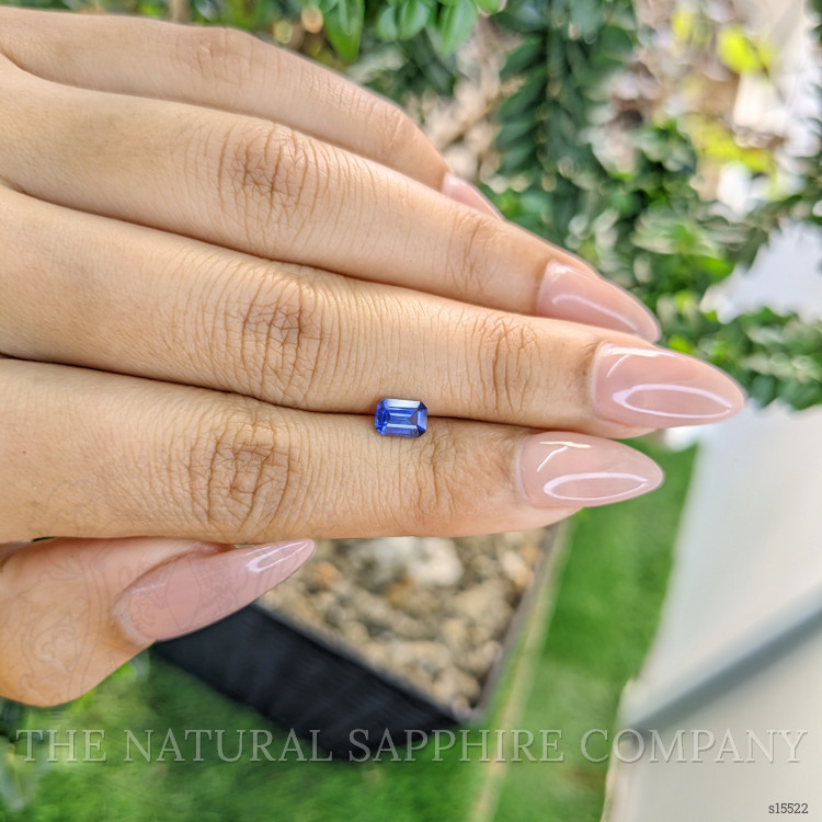 0.66 Ct. Blue Sapphire from Ceylon (Sri Lanka)