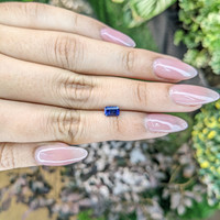 0.78 Ct. Blue Sapphire from Ceylon (Sri Lanka) Life Style
