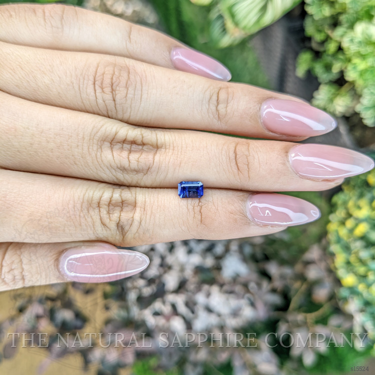 0.78 Ct. Blue Sapphire from Ceylon (Sri Lanka)