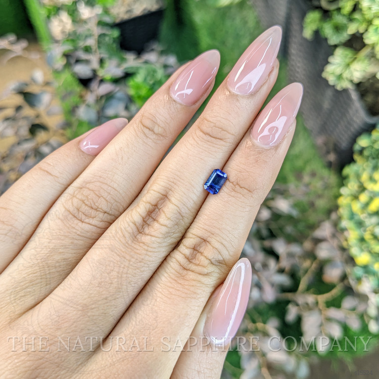 0.78 Ct. Blue Sapphire from Ceylon (Sri Lanka)