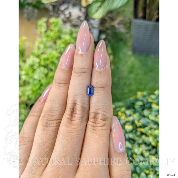 0.78 Ct. Blue Sapphire from Ceylon (Sri Lanka)