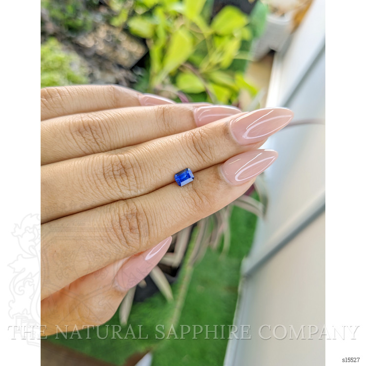 0.69 Ct. Blue Sapphire from Ceylon (Sri Lanka)