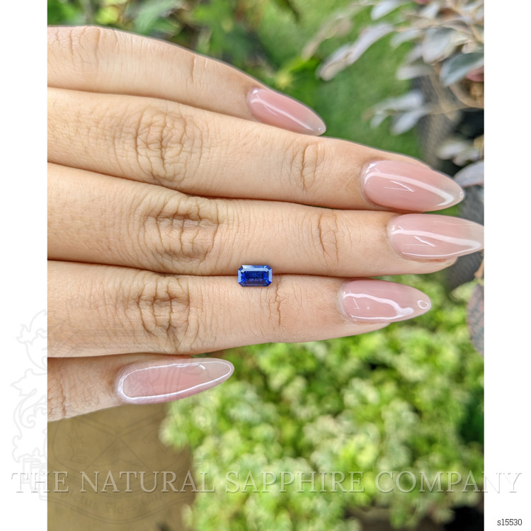0.76 Ct. Blue Sapphire from Ceylon (Sri Lanka)