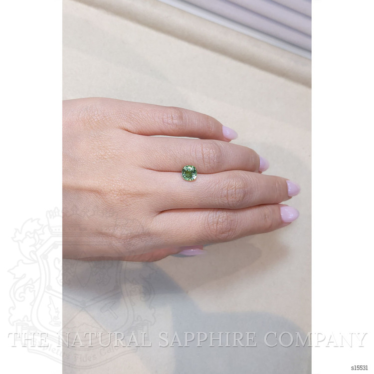 1.65 Ct. Green Sapphire from Ceylon (Sri Lanka)