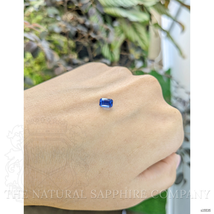 0.73 Ct. Blue Sapphire from Ceylon (Sri Lanka)