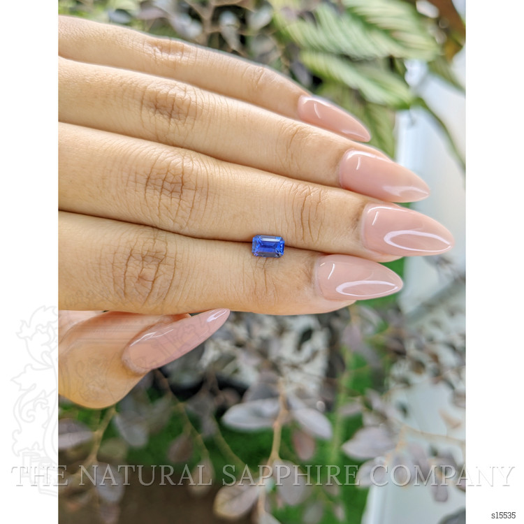 0.73 Ct. Blue Sapphire from Ceylon (Sri Lanka)