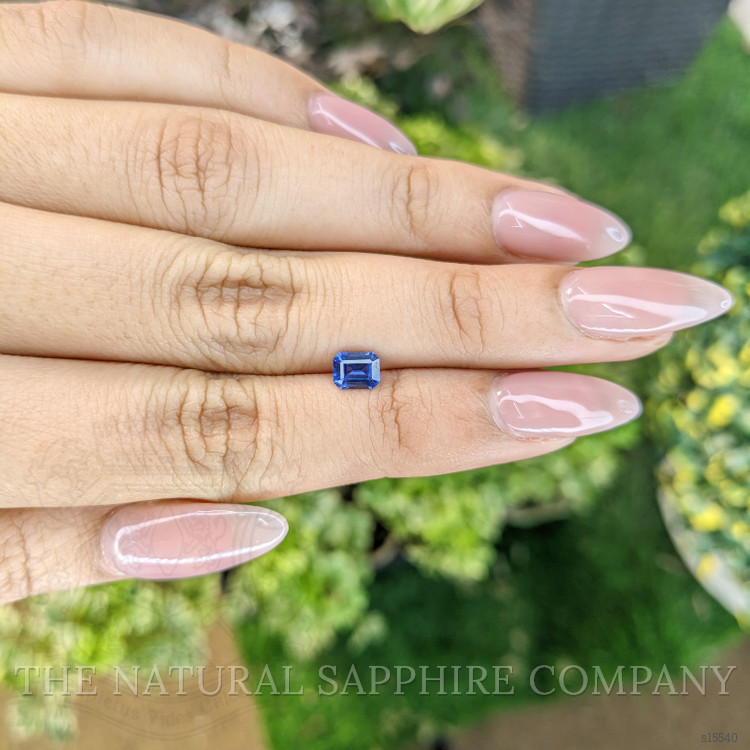 0.69 Ct. Blue Sapphire from Ceylon (Sri Lanka)
