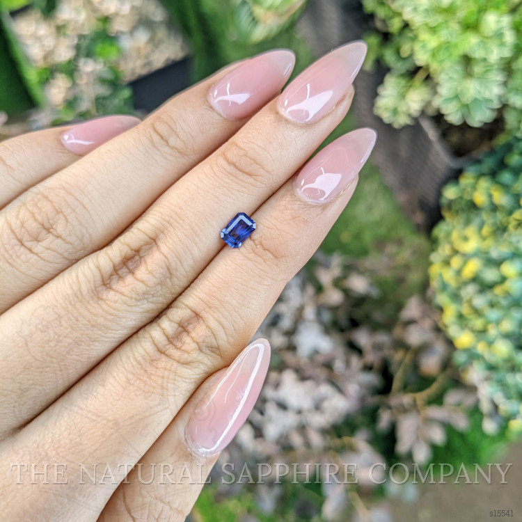 0.63 Ct. Blue Sapphire from Ceylon (Sri Lanka)