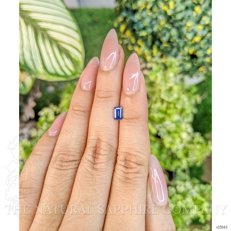 0.63 Ct. Blue Sapphire from Ceylon (Sri Lanka)