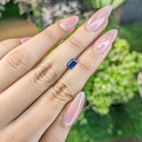 0.63 Ct. Blue Sapphire from Ceylon (Sri Lanka) Life Style