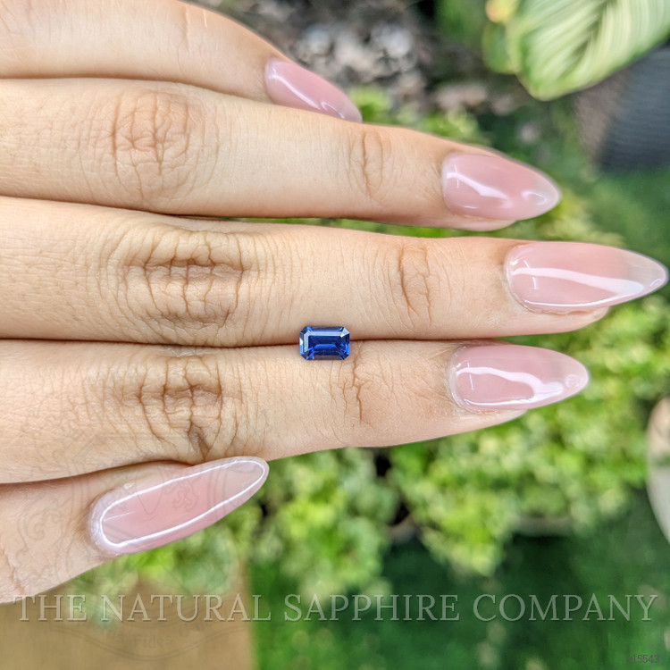 0.63 Ct. Blue Sapphire from Ceylon (Sri Lanka)