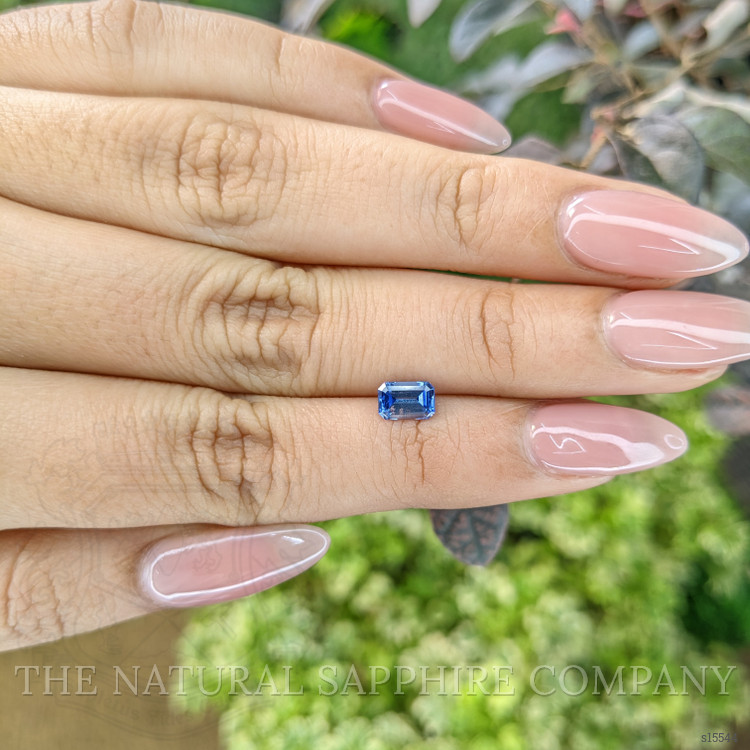 0.76 Ct. Blue Sapphire from Ceylon (Sri Lanka)