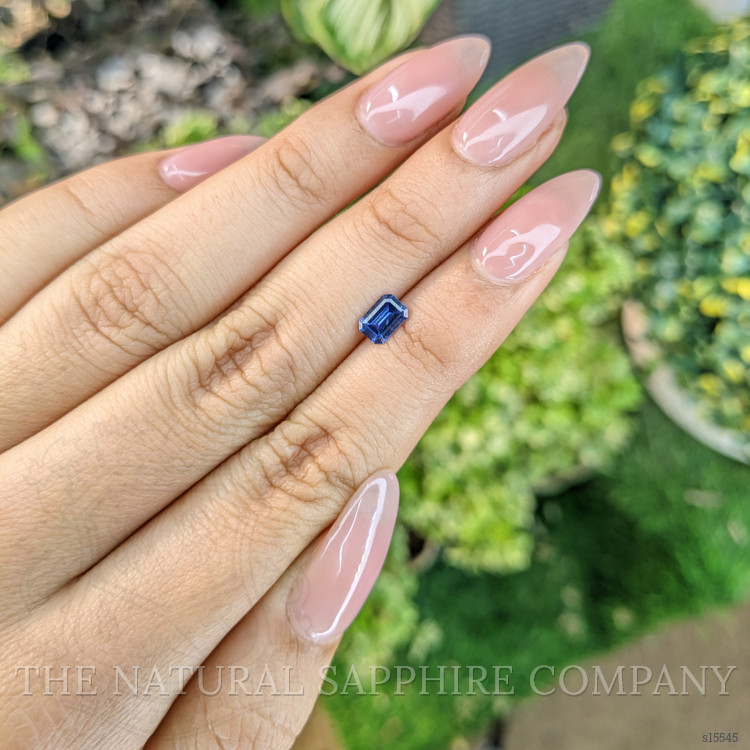 0.52 Ct. Blue Sapphire from Ceylon (Sri Lanka)