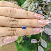 0.67 Ct. Blue Sapphire from Ceylon (Sri Lanka) Life Style