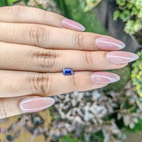 0.78 Ct. Blue Sapphire from Ceylon (Sri Lanka) Life Style