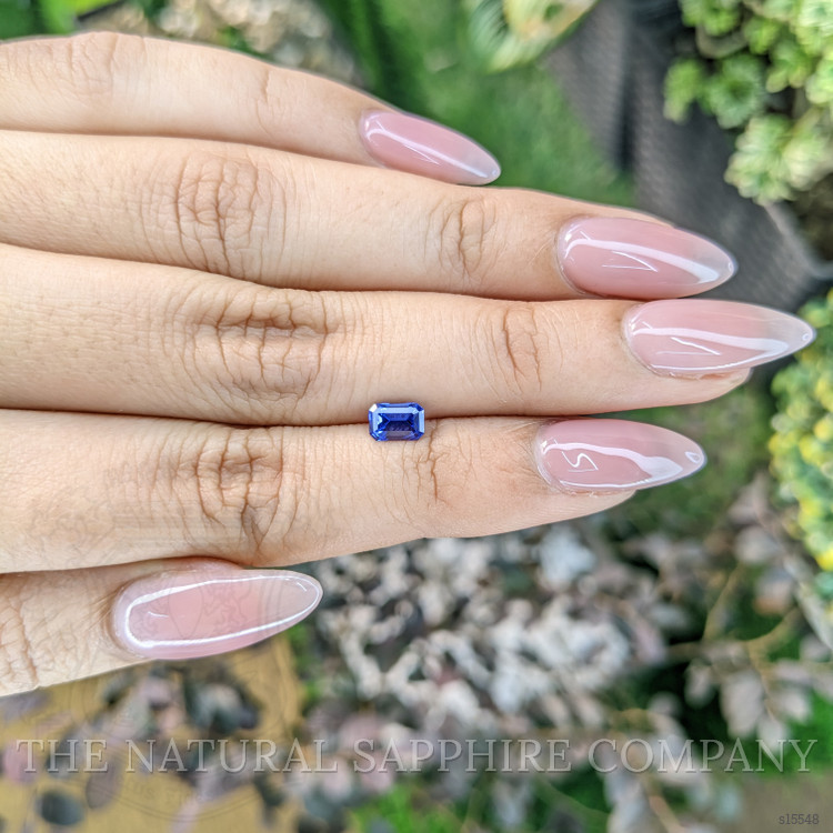 0.78 Ct. Blue Sapphire from Ceylon (Sri Lanka)