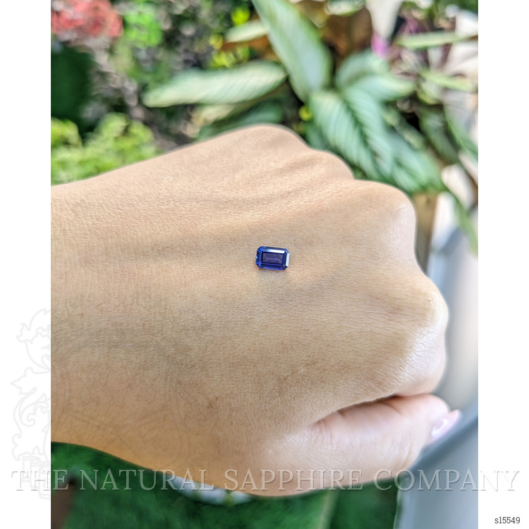 0.65 Ct. Blue Sapphire from Ceylon (Sri Lanka)