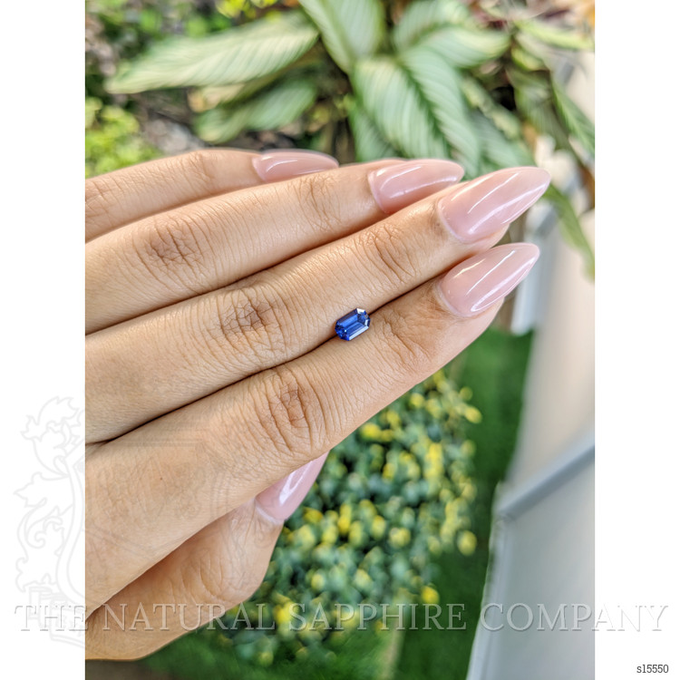 0.55 Ct. Blue Sapphire from Ceylon (Sri Lanka)