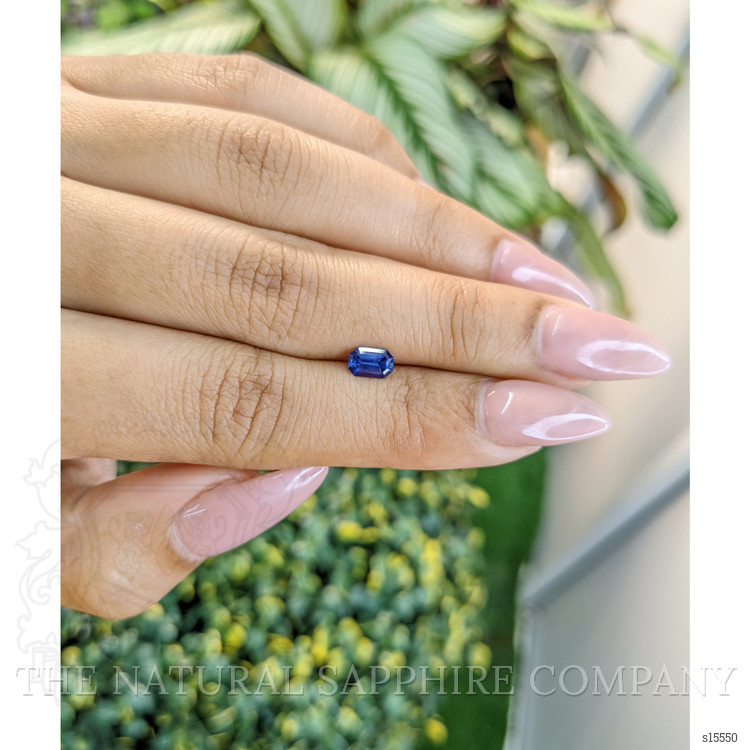 0.55 Ct. Blue Sapphire from Ceylon (Sri Lanka)