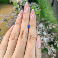 0.64 Ct. Blue Sapphire from Ceylon (Sri Lanka) Life Style