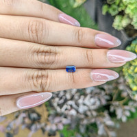 0.64 Ct. Blue Sapphire from Ceylon (Sri Lanka) Life Style
