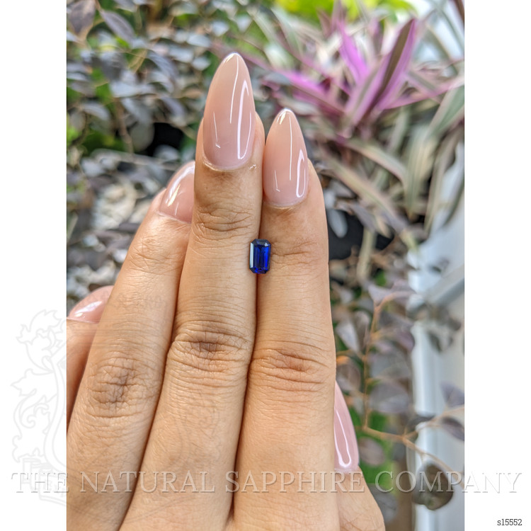 0.84 Ct. Blue Sapphire from Ceylon (Sri Lanka)