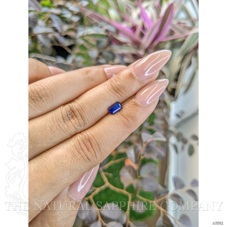 0.84 Ct. Blue Sapphire from Ceylon (Sri Lanka)