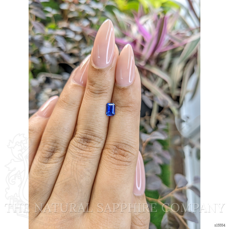 0.55 Ct. Blue Sapphire from Ceylon (Sri Lanka)
