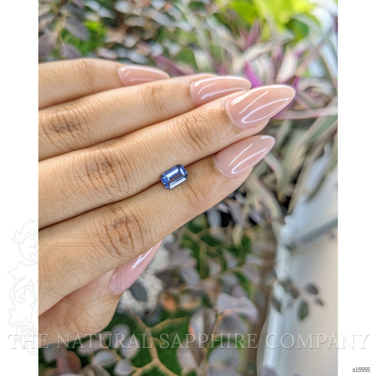 0.89 Ct. Blue Sapphire from Ceylon (Sri Lanka)