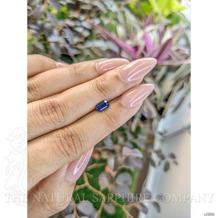 0.69 Ct. Blue Sapphire from Ceylon (Sri Lanka)