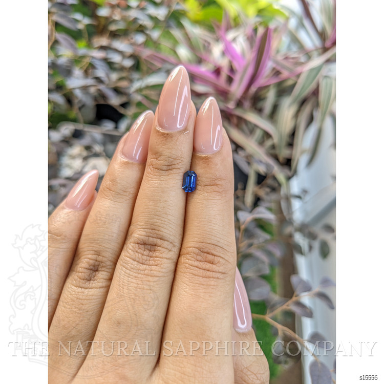 0.69 Ct. Blue Sapphire from Ceylon (Sri Lanka)