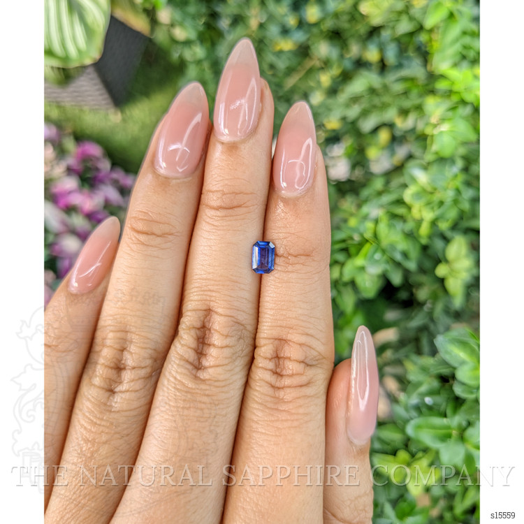 0.55 Ct. Blue Sapphire from Ceylon (Sri Lanka)