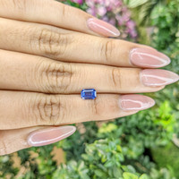 0.88 Ct. Blue Sapphire from Ceylon (Sri Lanka) Life Style
