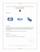 1.10 Ct. Blue Sapphire from Ceylon (Sri Lanka) Appraisal