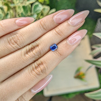 0.88 Ct. Blue Sapphire from Ceylon (Sri Lanka) Life Style