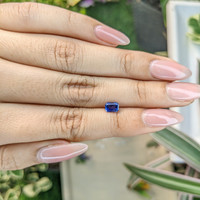0.72 Ct. Blue Sapphire from Ceylon (Sri Lanka) Life Style