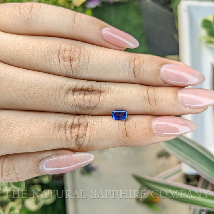 0.72 Ct. Blue Sapphire from Ceylon (Sri Lanka)
