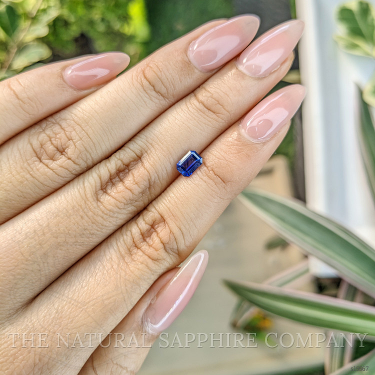 0.72 Ct. Blue Sapphire from Ceylon (Sri Lanka)