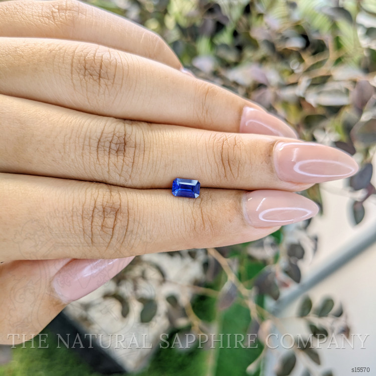 0.75 Ct. Blue Sapphire from Ceylon (Sri Lanka)