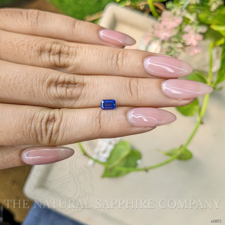 0.62 Ct. Blue Sapphire from Ceylon (Sri Lanka)