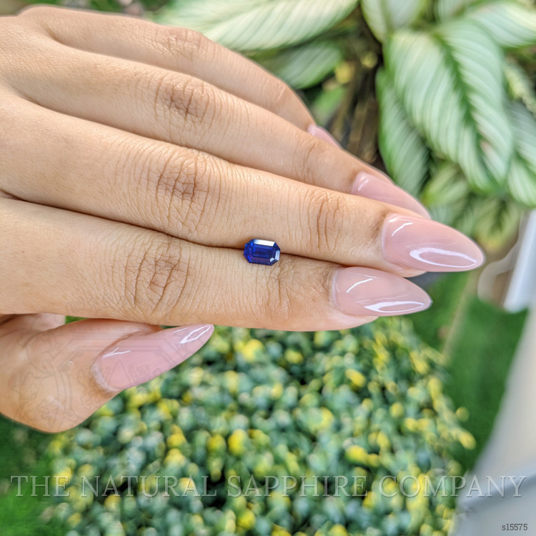 0.81 Ct. Blue Sapphire from Ceylon (Sri Lanka)