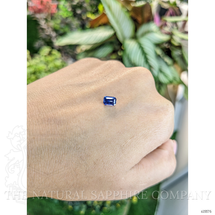 0.68 Ct. Blue Sapphire from Ceylon (Sri Lanka)