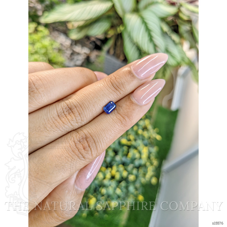 0.68 Ct. Blue Sapphire from Ceylon (Sri Lanka)