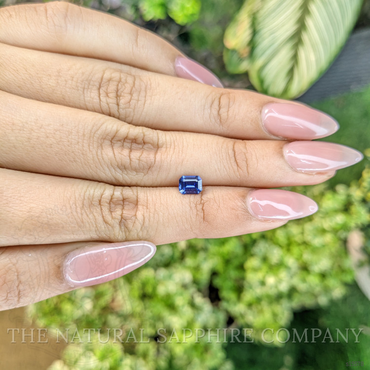 0.76 Ct. Blue Sapphire from Ceylon (Sri Lanka)