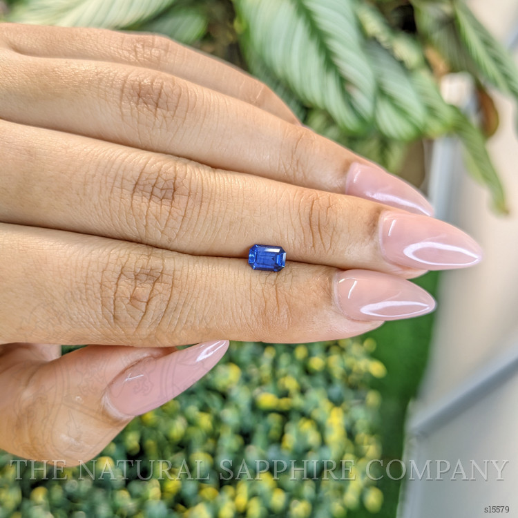 0.68 Ct. Blue Sapphire from Ceylon (Sri Lanka)