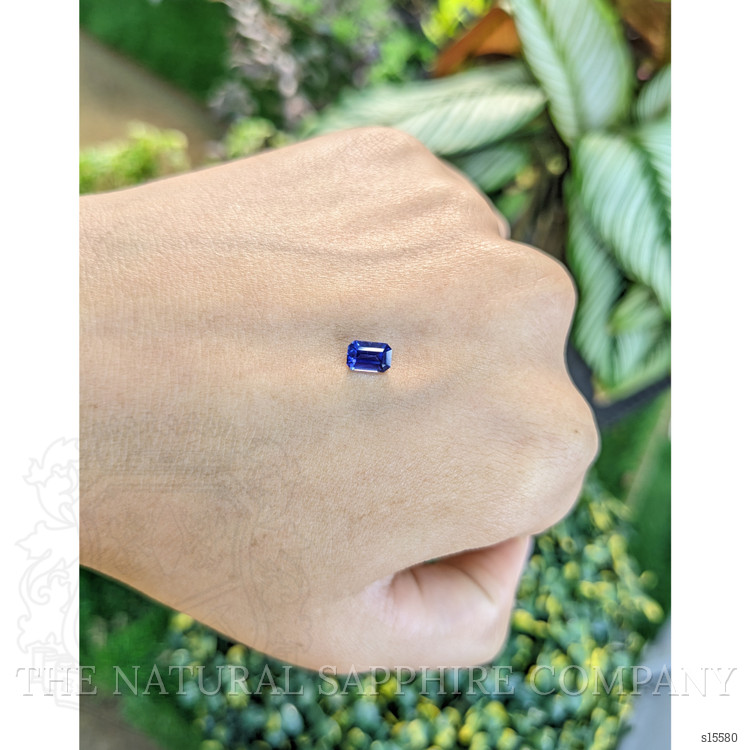 0.72 Ct. Blue Sapphire from Ceylon (Sri Lanka)