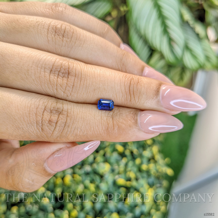 0.68 Ct. Blue Sapphire from Ceylon (Sri Lanka)