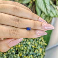 0.65 Ct. Blue Sapphire from Ceylon (Sri Lanka) Life Style