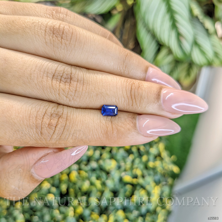 0.65 Ct. Blue Sapphire from Ceylon (Sri Lanka)