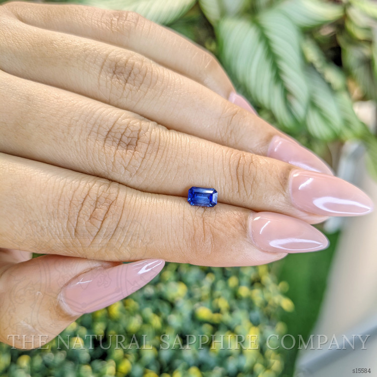 0.63 Ct. Blue Sapphire from Ceylon (Sri Lanka)
